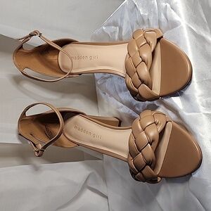 NIB- Madden Girl Quilted Barbie Cafe/Latte Colored Sandal